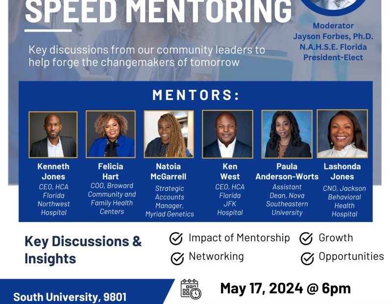 N.A.H.S.E. FLORIDA SPEED MENTORING